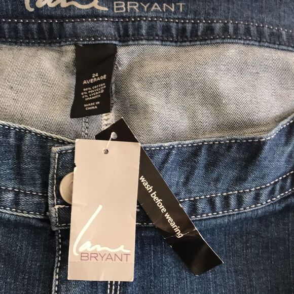 Lane Bryant Genius Fit Skinny Jeans Women Plus 24 Destroyed Studded Back‎ Pocket - Picture 9 of 12